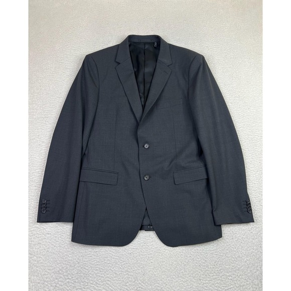 Theory Blazer Mens 44R Charcoal Gray Wellar HC New Tailor Virgin Wool Stretch